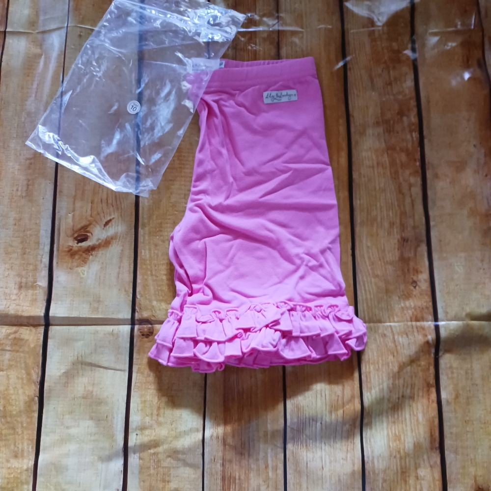 Charming Pink Ruffle Trim Shorts